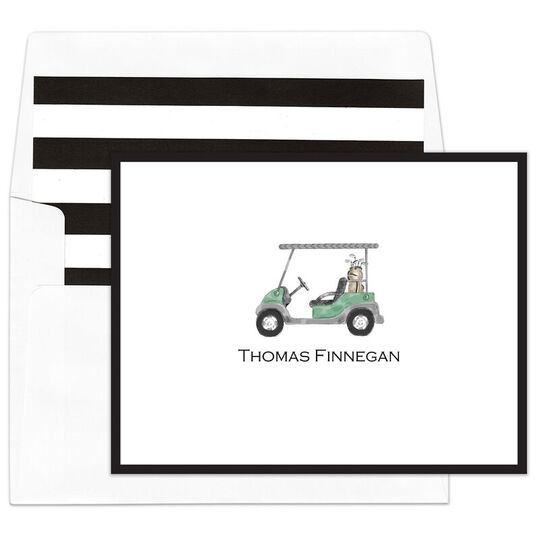 Golf Cart Folded Note Cards